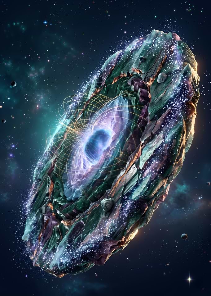 Cosmic Ring Planet with Energy Core