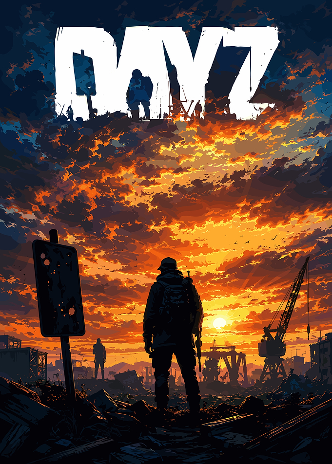 DayZ Post-Apocalyptic Sunset Poster