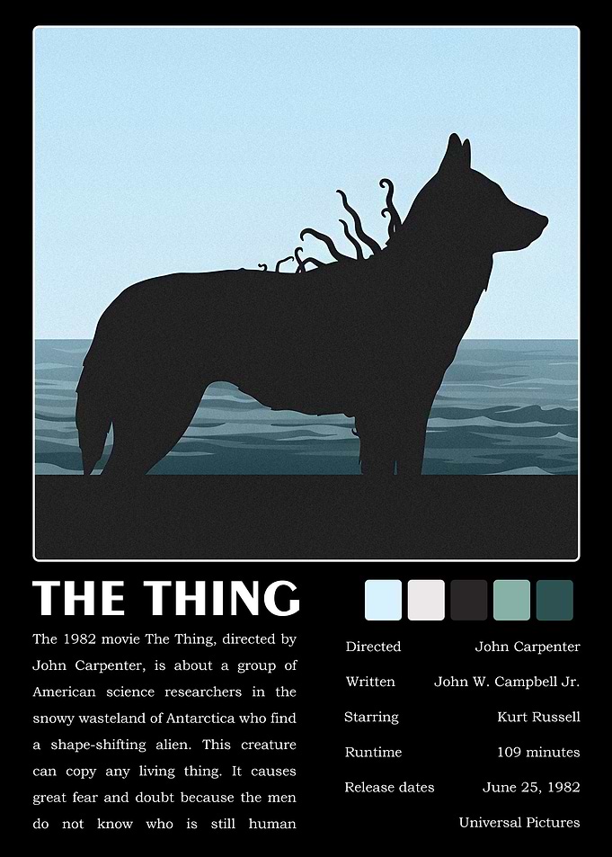 The Thing Minimalist Movie Poster
