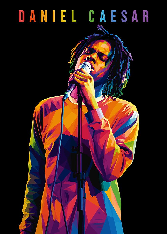 Daniel Caesar Pop Art Portrait