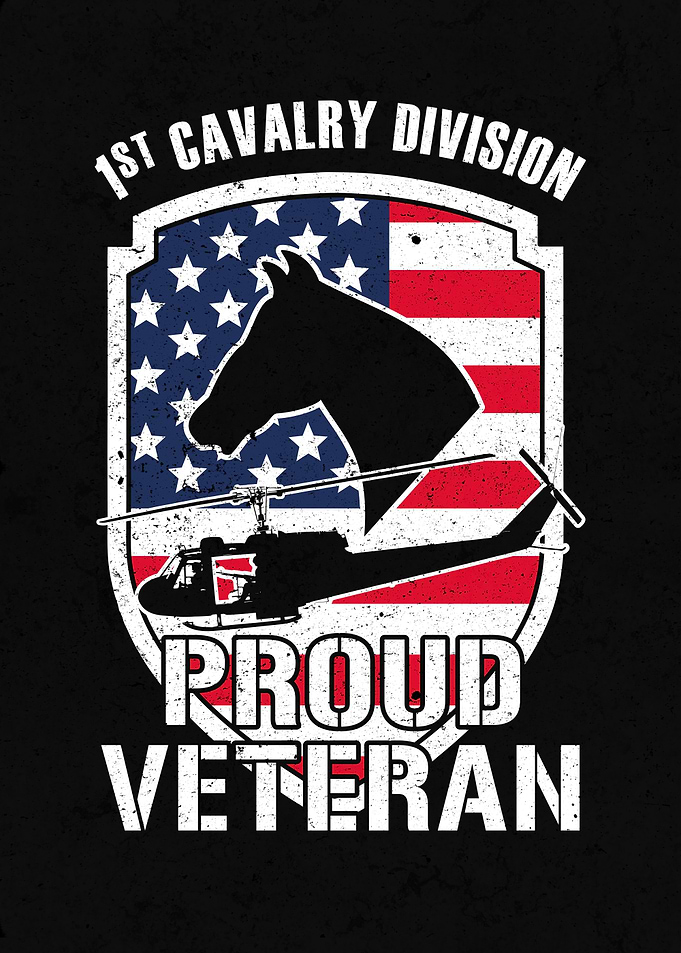 1st Cavalry Division Proud Veteran Poster - Military Wall Art