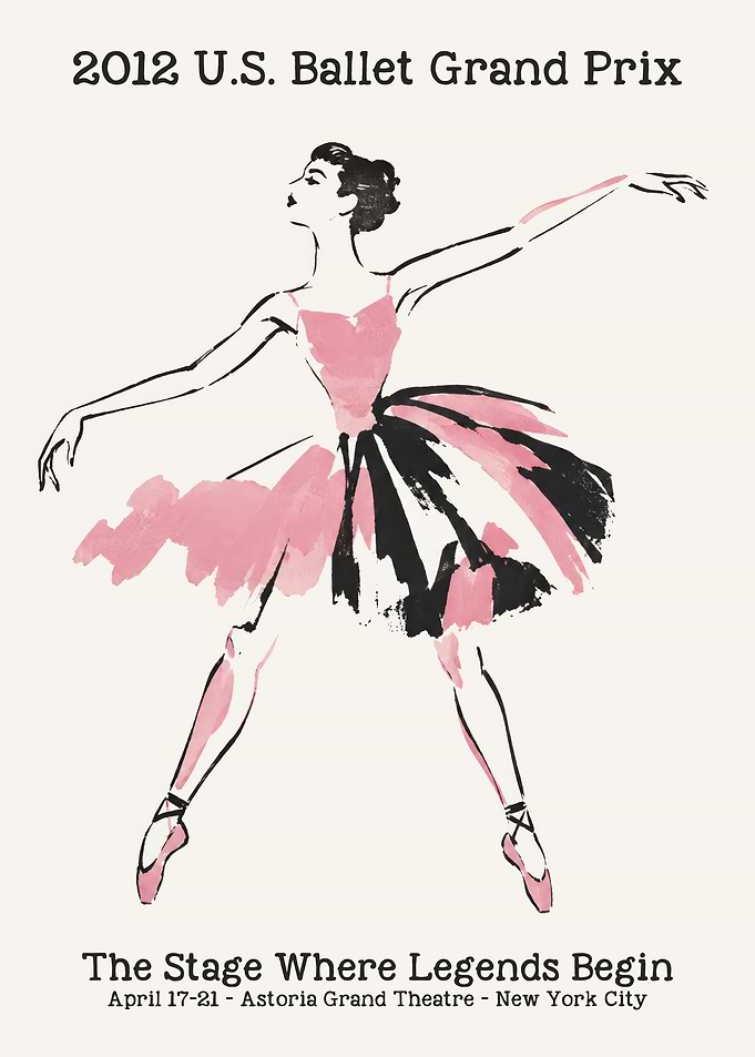 2012 U.S. Ballet Grand Prix Poster
