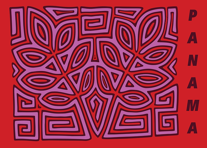 Panama Mola Art Design from sanblas kunayala