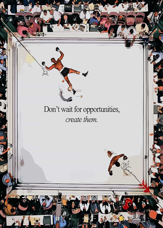 Muhammad Ali Boxing Inspirational Poster