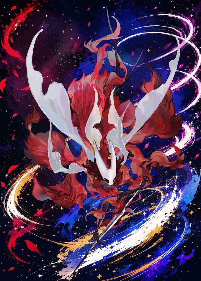 Hornet from Hollow Knight in Space