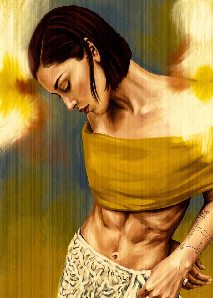 Portrait of a Woman in Yellow