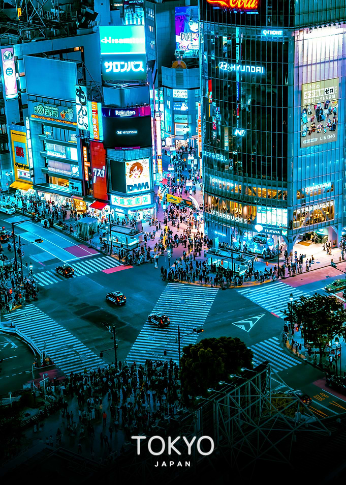 Shibuya Crossing at Night