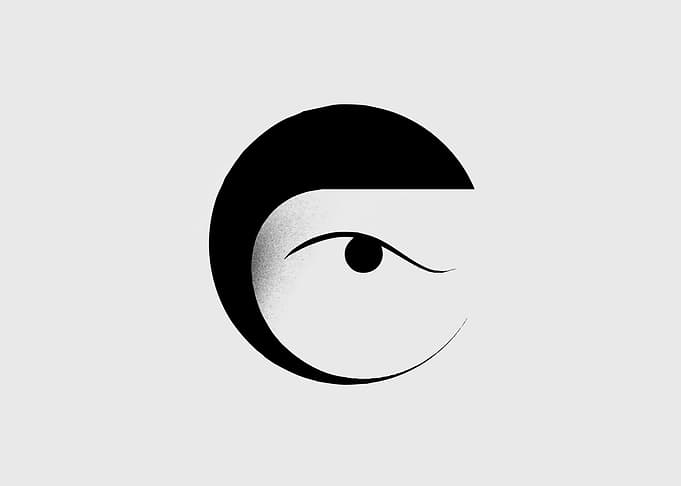 Minimalist Abstract Eye Logo Design