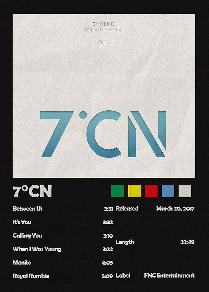 CNBLUE 7th Mini Album 7CN Poster
