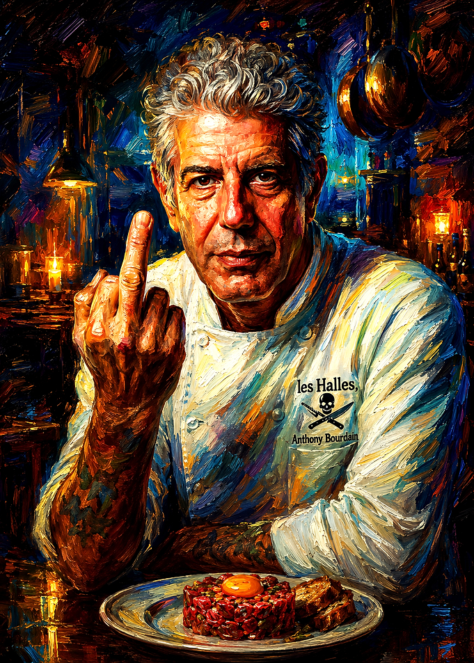 Anthony Bourdain Oil Painting Portrait