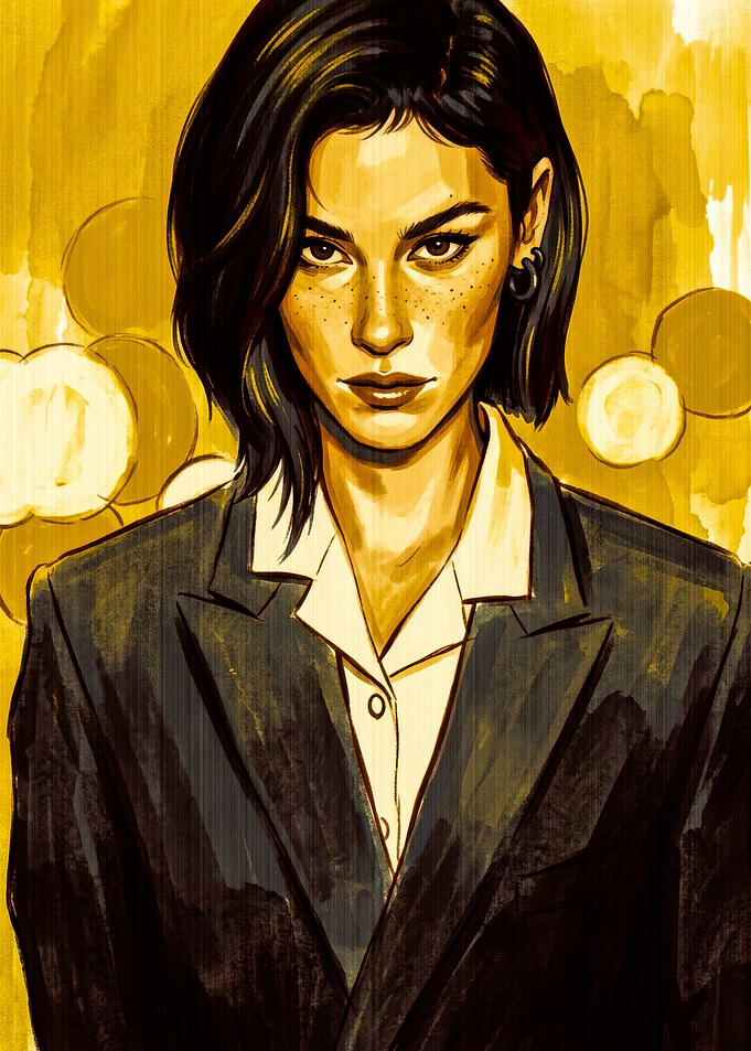 Portrait of a Woman in Suit