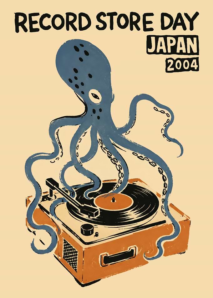 Record Store Day Japan Octopus Poster