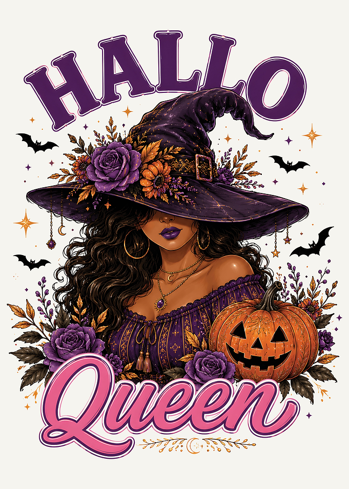Hallo Queen Witch Halloween Illustration