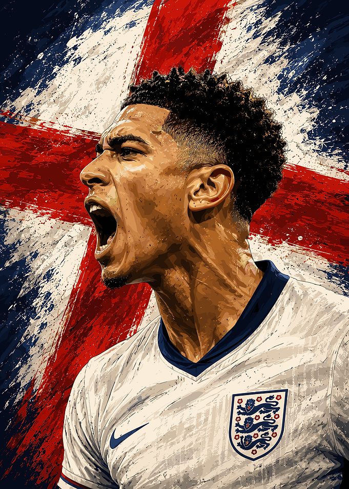 Jude Bellingham England Football Poster