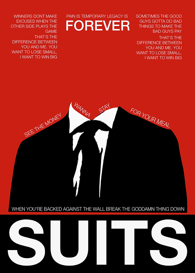 Suits TV Show Minimalist Poster