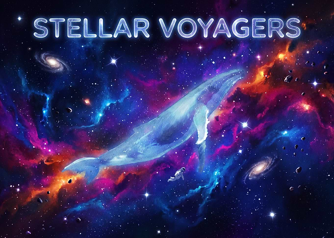 Stellar Voyagers Space Whale Art