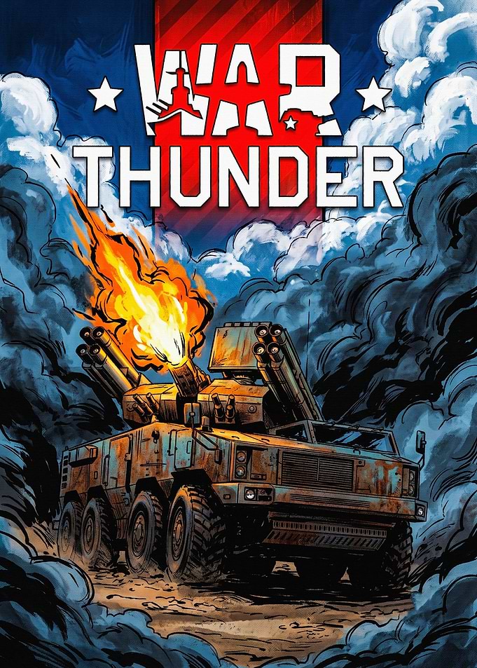 War Thunder Anti-Aircraft Vehicle Poster