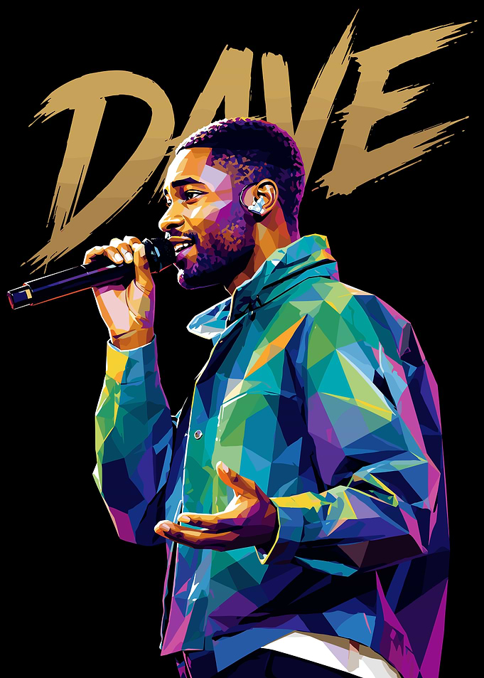 Dave Rap Artist WPAP Portrait