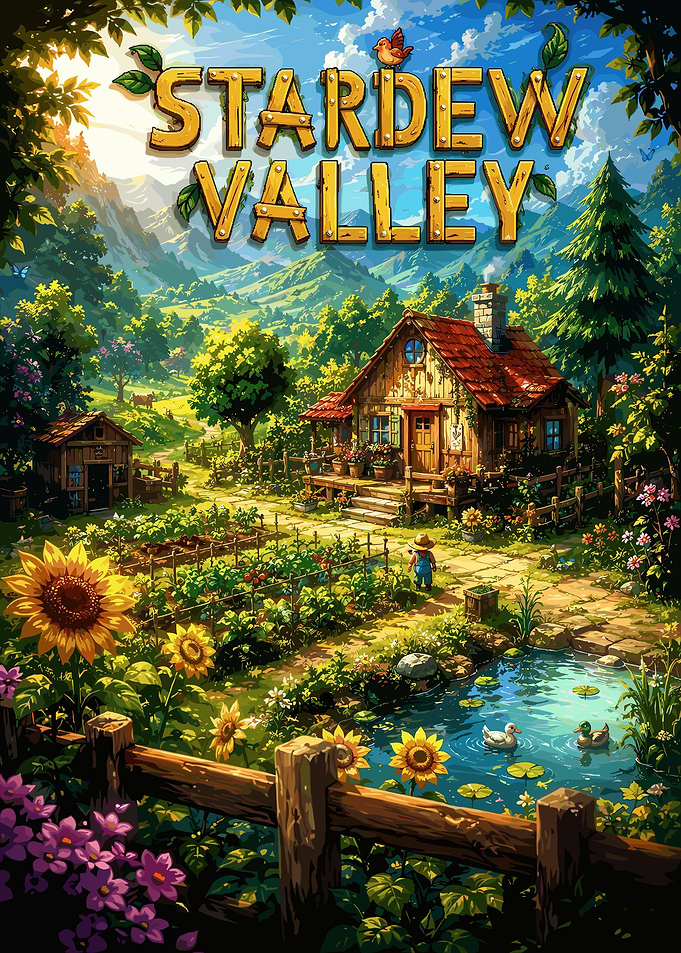Stardew Valley Farm Landscape Art