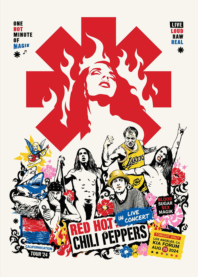 Red Hot Chili Peppers Concert Poster