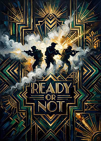 Ready or Not Art Deco Poster