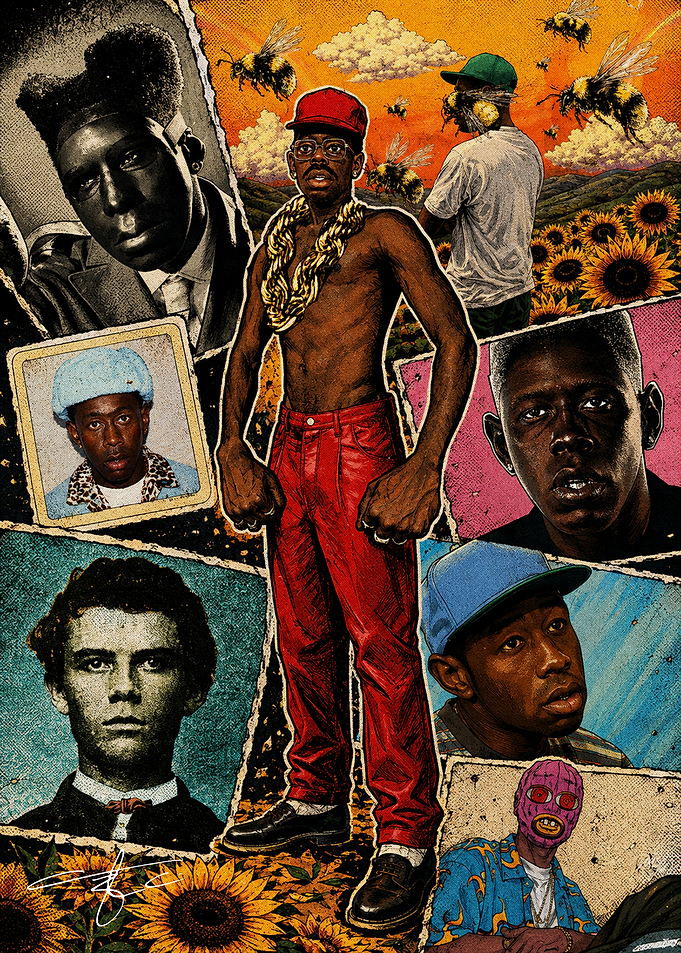 Tyler, the Creator Collage Art Poster