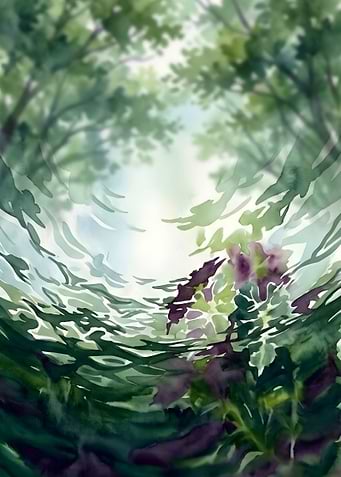 Reflections of Green – Botanical Lightscape
