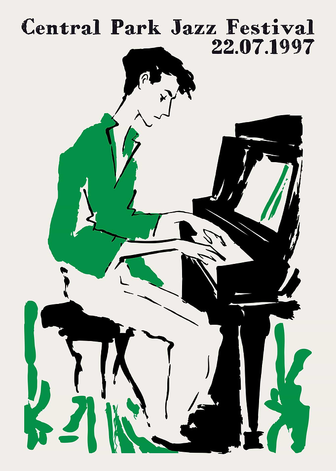 Central Park Jazz Festival Poster