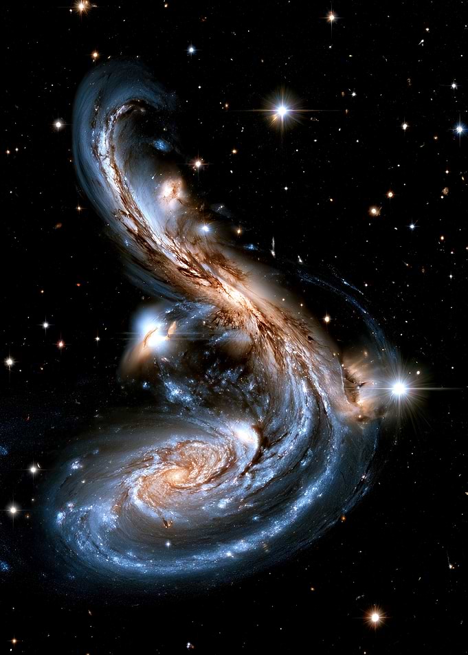 Merging Galaxies in Deep Space