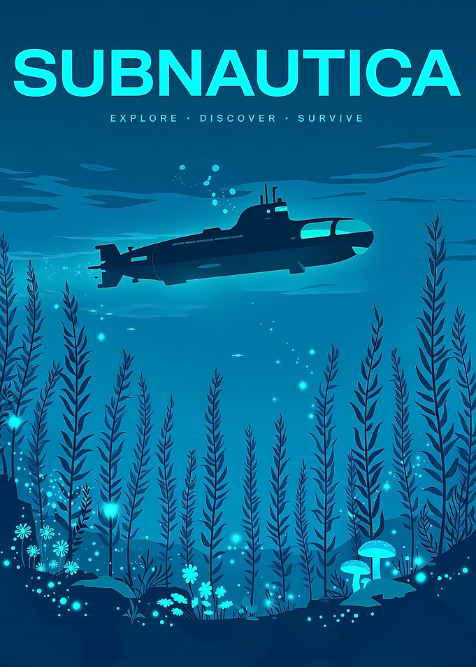 Subnautica Underwater Exploration Poster