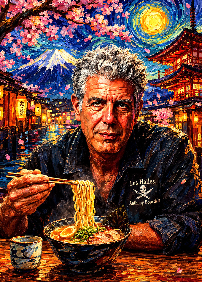 Anthony Bourdain Eating Ramen in Japan