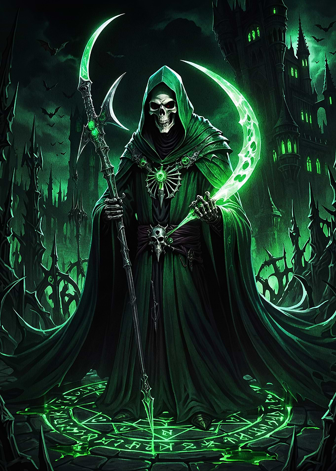 Green Necromancer Grim Reaper