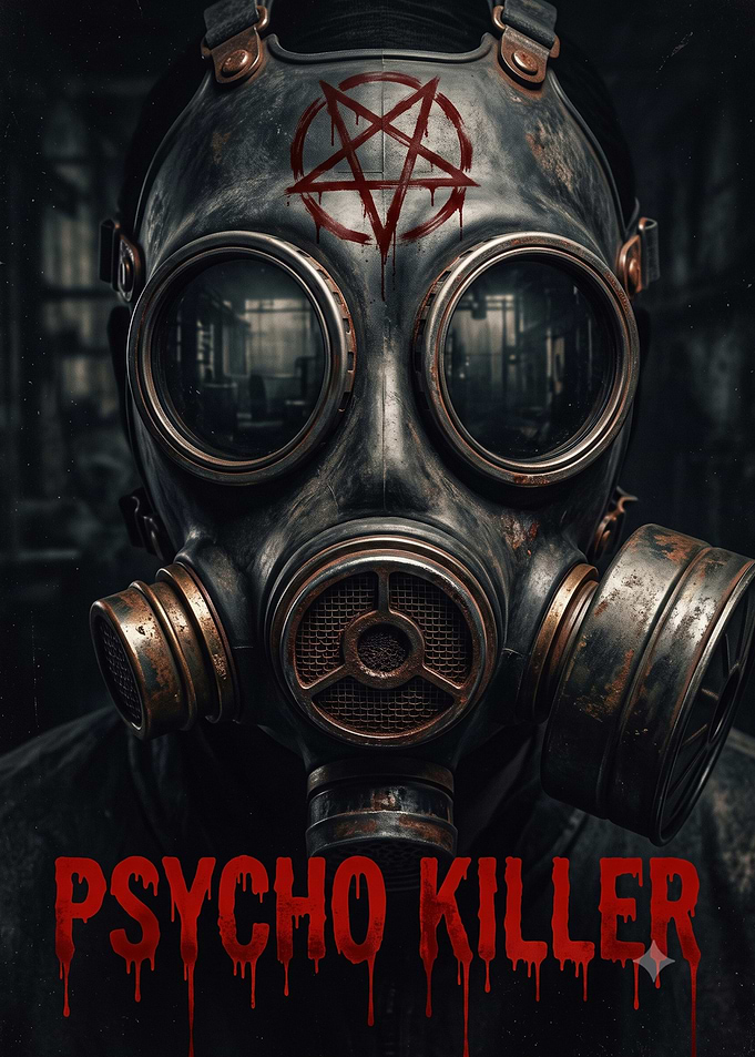 Psycho Killer Gas Mask Poster
