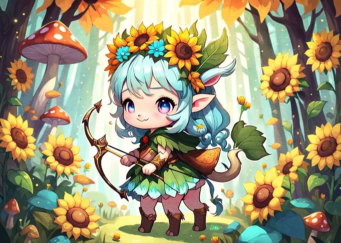 Chibi Forest Faun Archer