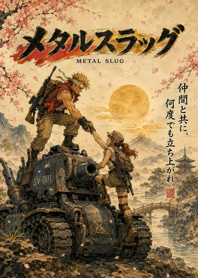 Metal Slug SV-001 Tank Illustration