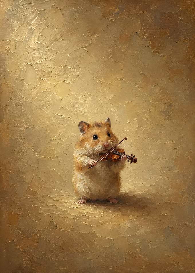 Studious Bookworm Hamster
