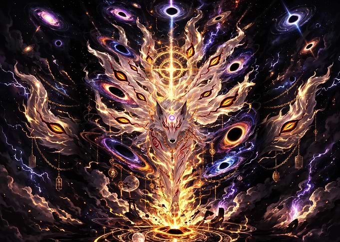 Cosmic Nine-Tailed Fox Deity