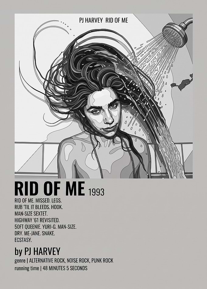PJ Harvey Rid of Me Tracklist Portrait