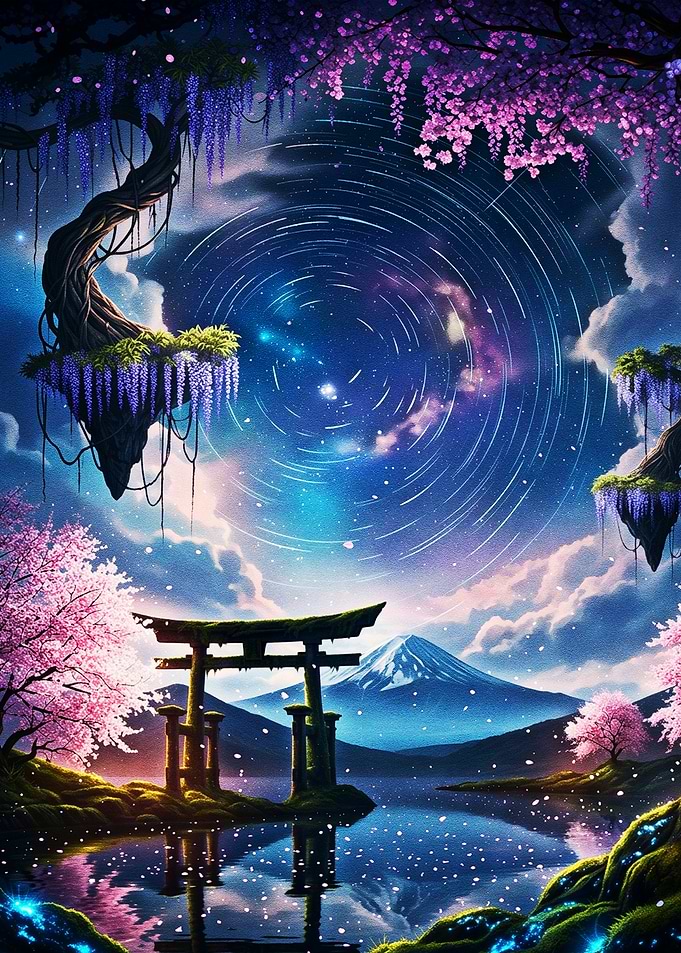 Celestial Torii Gate and Mount Fuji