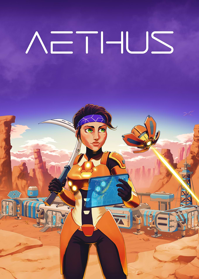 Aethus Sci-Fi Exploration Game Poster