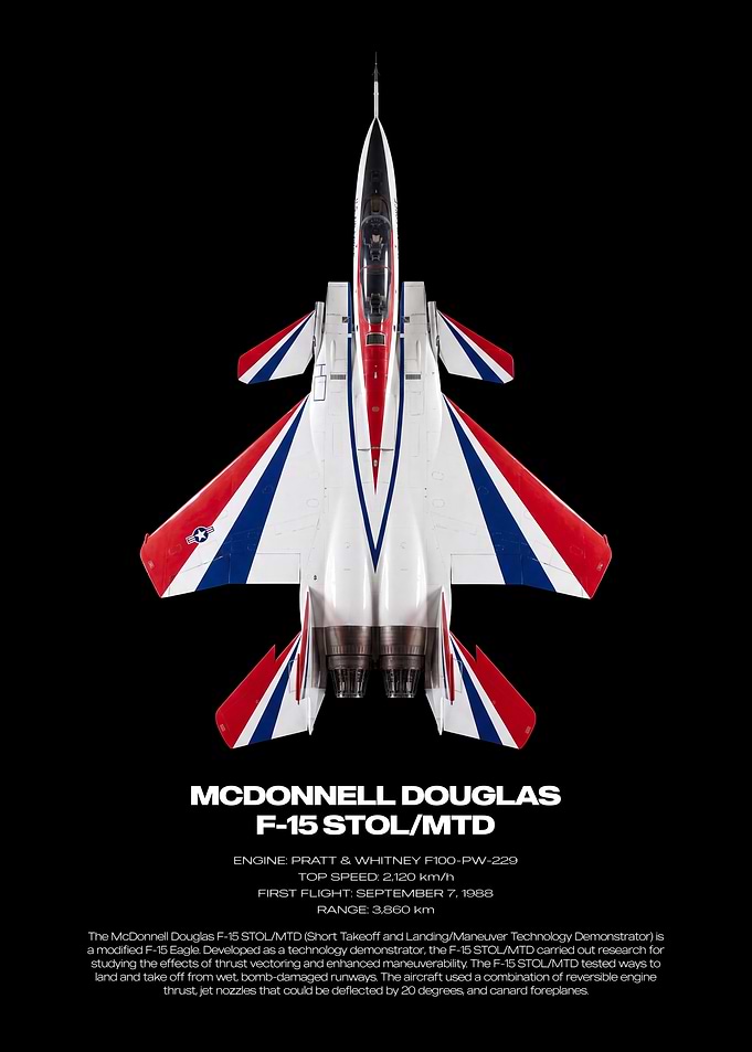 McDonnell Douglas F-15 STOL/MTD Poster