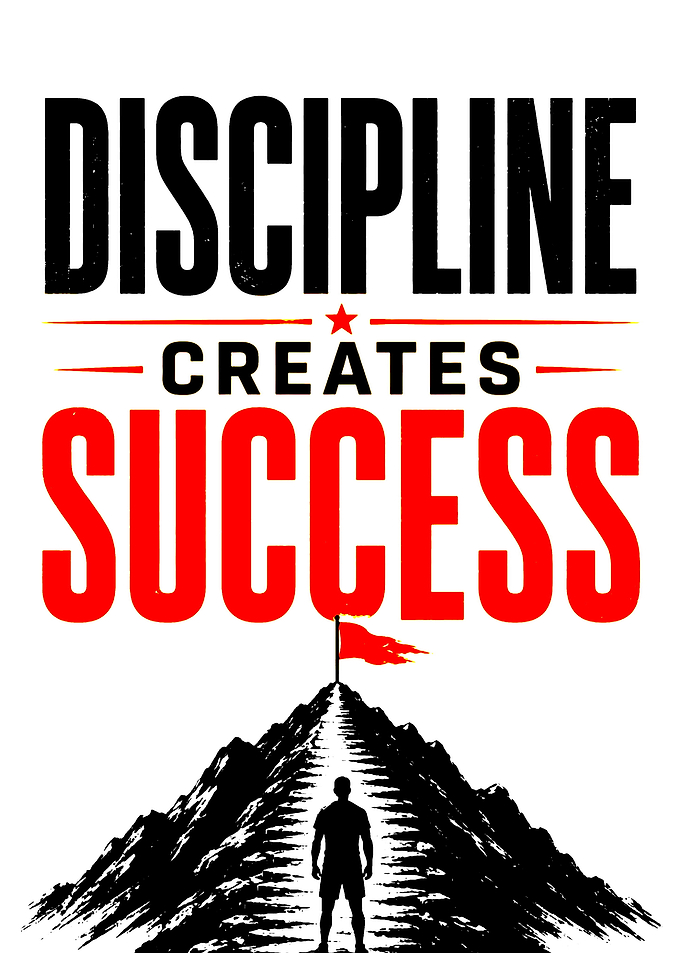 Discipline Creates Success Motivational Poster