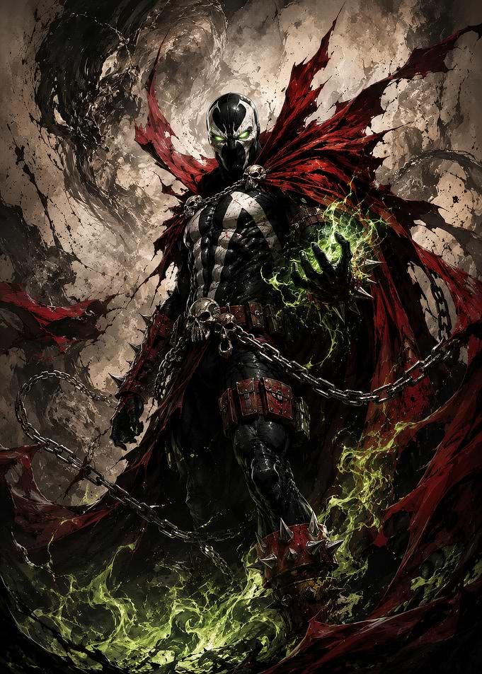 Spawn Comic Book Character Illustration