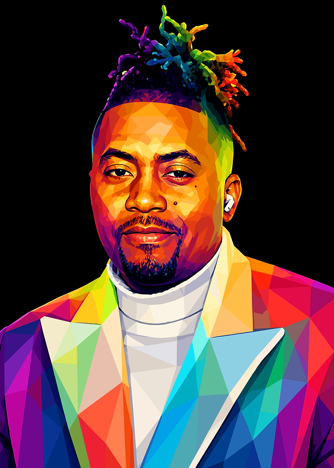 Nas Pop Art Portrait