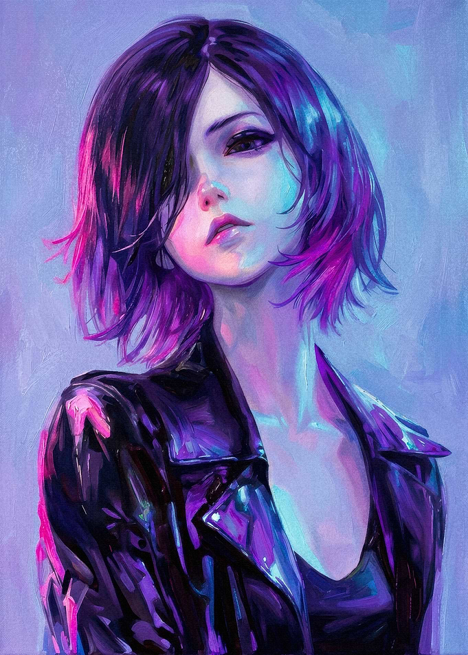 Cyberpunk Style Portrait