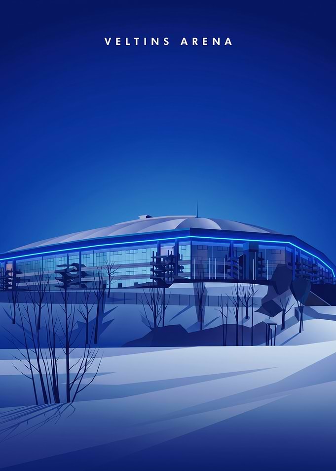Veltins Arena Minimalist Poster