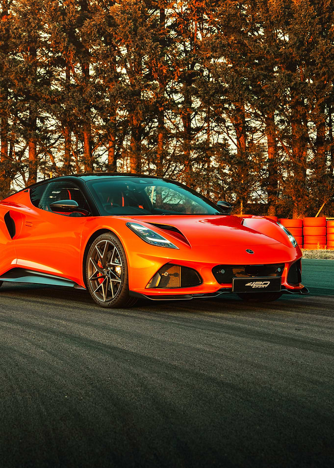Vibrant Orange Lotus Emira Sport