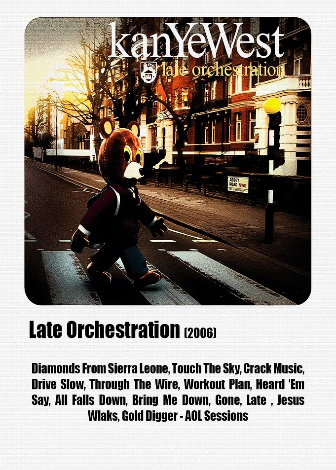 Kanye West Late Orchestration Poster