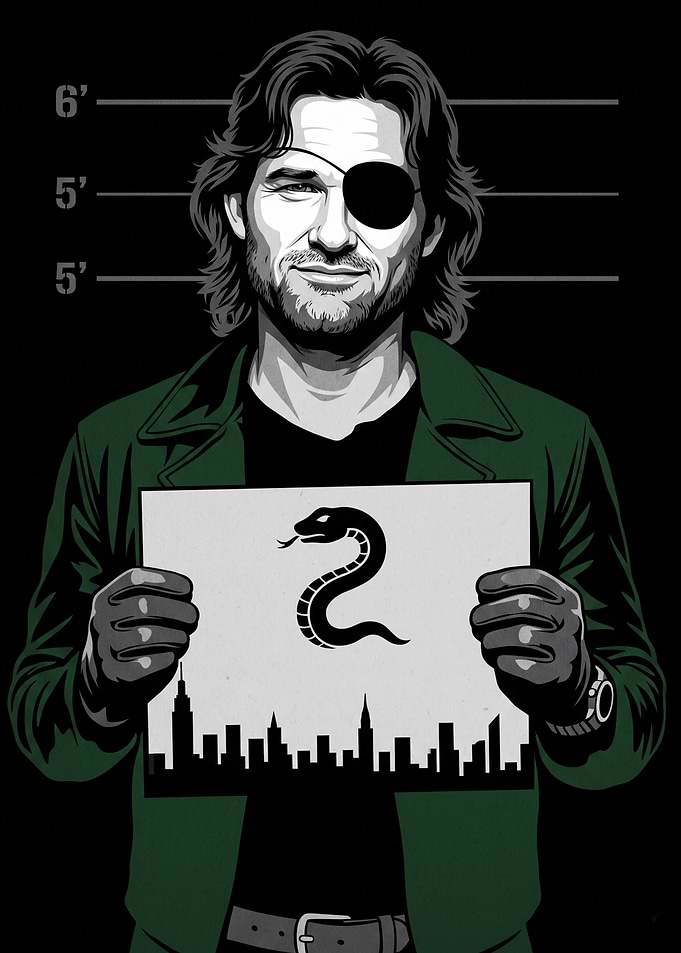 Snake Plissken Mugshot Poster