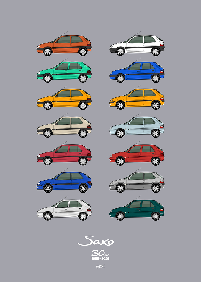 S1 and S2 Saxo 30th Anniversary Poster
